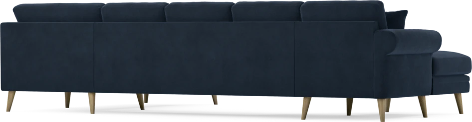 Eden - 3-sits soffa med schäslong vänster och divan höger - Blå
