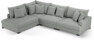 Rossi - 3-sits soffa med divan vänster - Grå