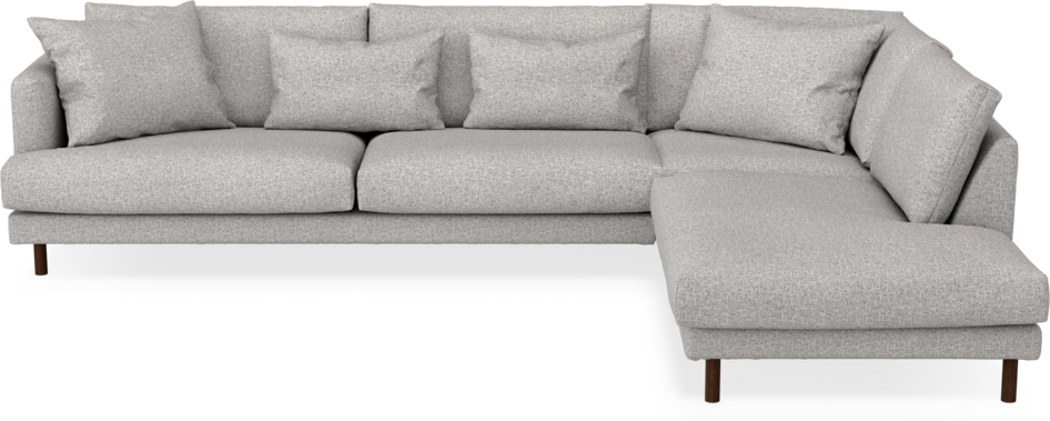 Harper - 3-sits soffa med divan höger - Vit