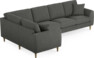 Eden - Hörnsoffa, 1+3-sits - Grå