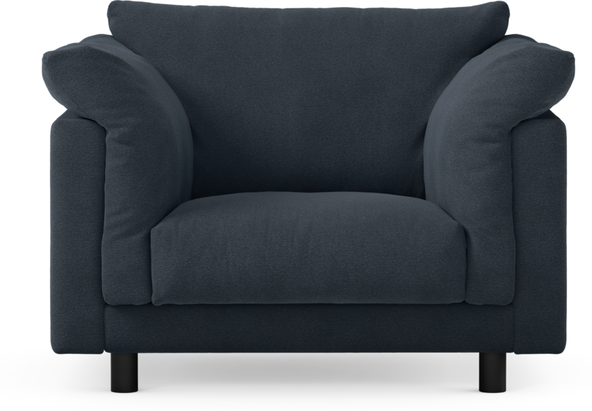 Cherrie - Fåtölj, fast klädsel - Blå