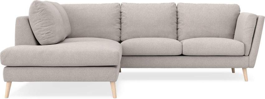 Madison - 2-sits soffa med divan vänster - Grå