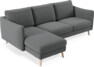 Madison Lux - 2-sits soffa med schäslong vänster - Grå