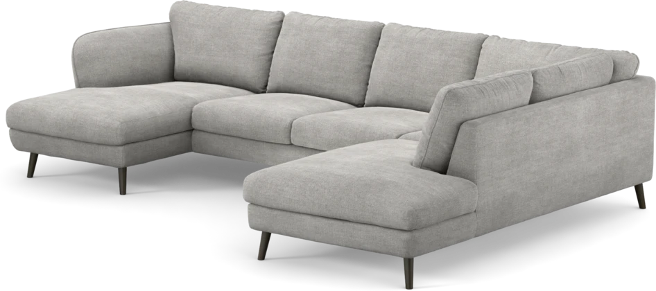 Madison Lux - 2-sits soffa med schäslong vänster och divan höger - Grå