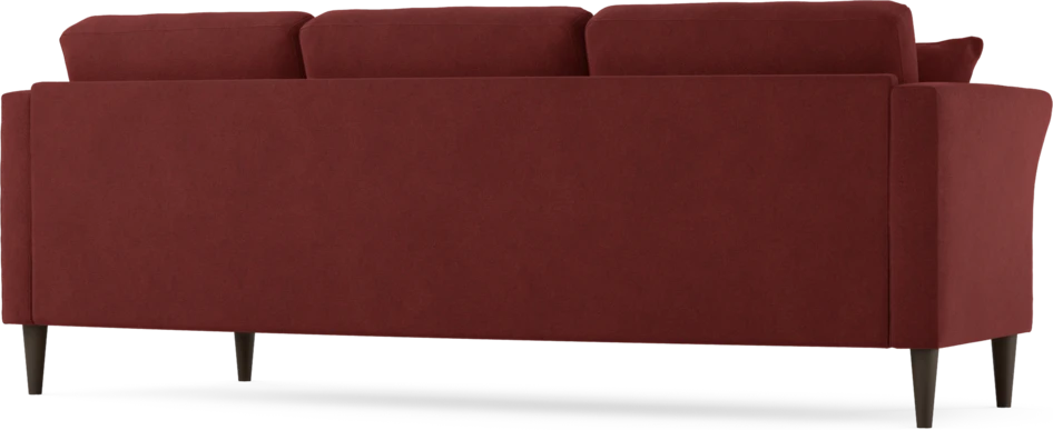 Eden - 3-sits soffa svängd - Röd