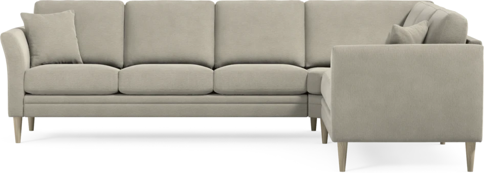 Eden - Hörnsoffa, 3+2-sits - Brun