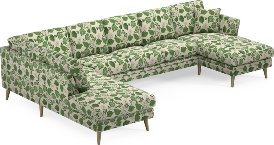 Eden - 3-sits soffa med divan vänster och schäslong höger - Flerfärgad