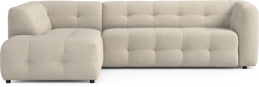 Bella - 3-sits soffa med divan vänster - Beige