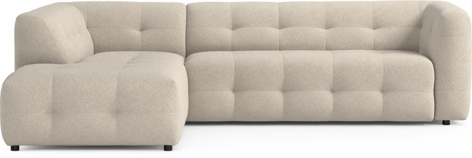 Bella - 3-sits soffa med divan vänster - Beige