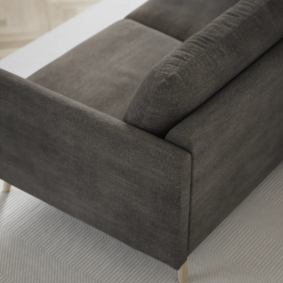 Madison Lux - 2-sits soffa med divan vänster och schäslong höger - Grå