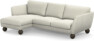 Madison Lux - 2-sits soffa med schäslong vänster - Vit