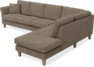 Eden - 3-sits soffa med divan - Gul