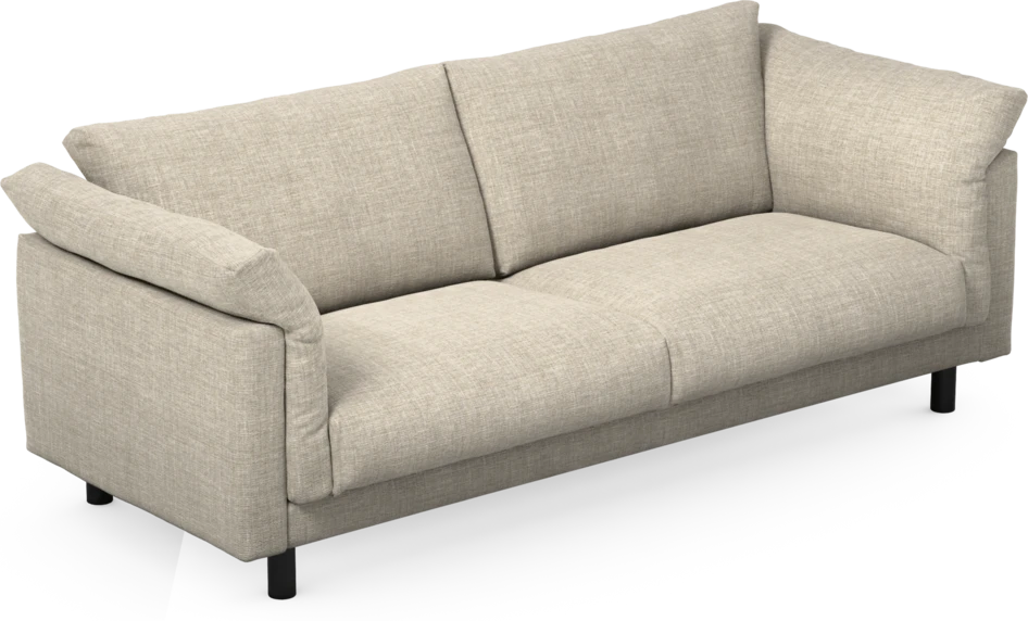 Cherrie - 3-sits soffa, fast klädsel - Beige
