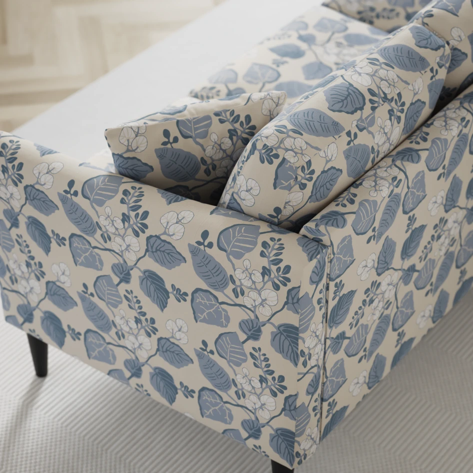 Eden - 3-sits soffa svängd - Flerfärgad