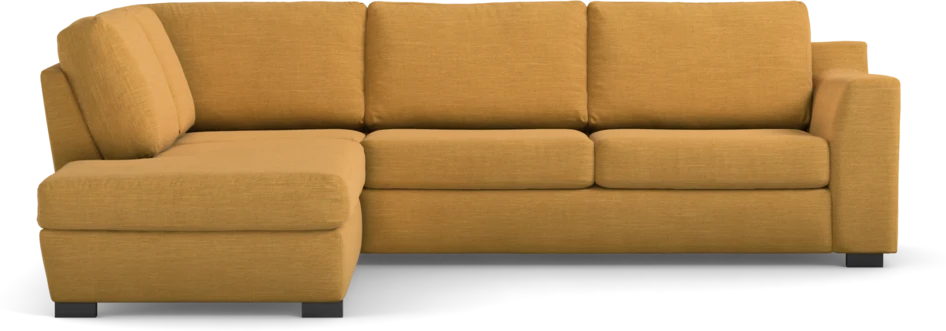 Friday - 2,5-sits soffa med divan vänster - Gul