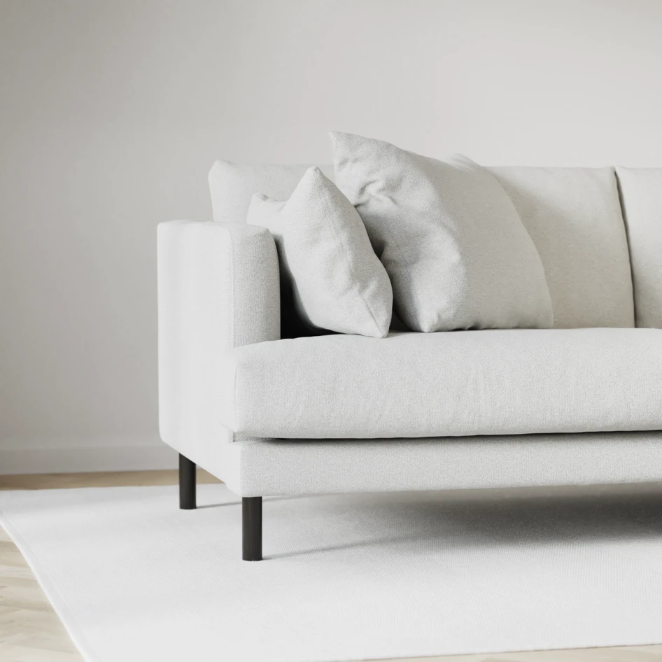 Harper - 4-sits med schäslong XL höger - Vit