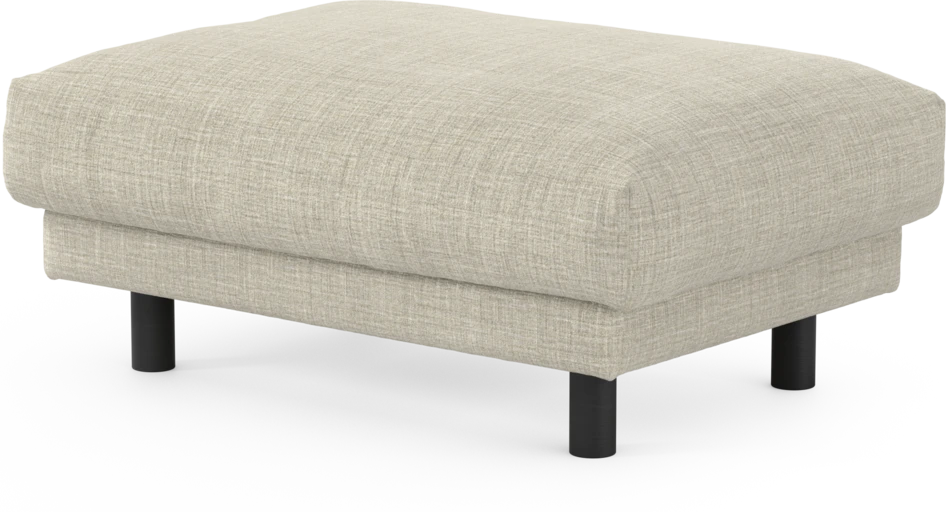 Cherrie - Fotpall 100, fast klädsel - Beige