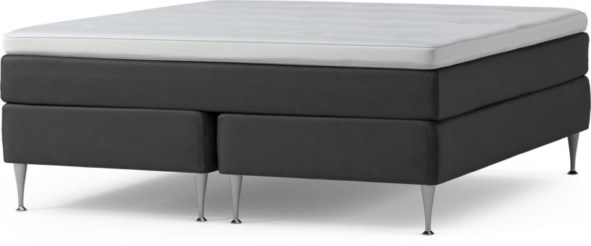 Delux Sense - Kontinentalsäng, dubbelsäng med bäddmadrass och sängben