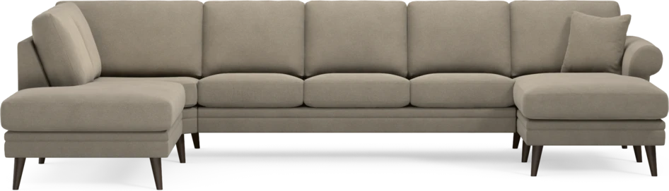 Eden - 3-sits soffa med divan vänster och schäslong höger - Beige