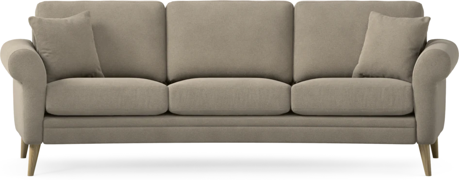 Eden - 3-sits soffa svängd - Beige
