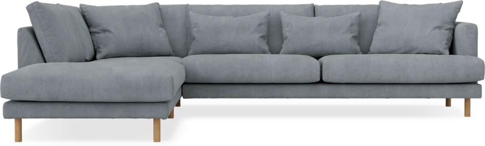 Harper - 3-sits soffa med divan vänster - Grå