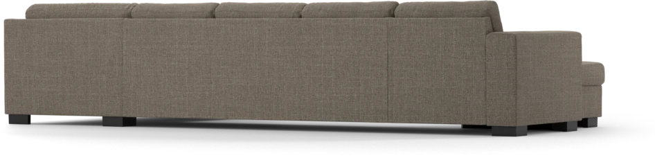 Nevada - 4-sits soffa med schäslong vänster och divan höger - Brun