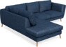 Madison - 2-sits soffa med divan vänster - Blå