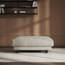 Cherrie - Fotpall 100, fast klädsel - Beige