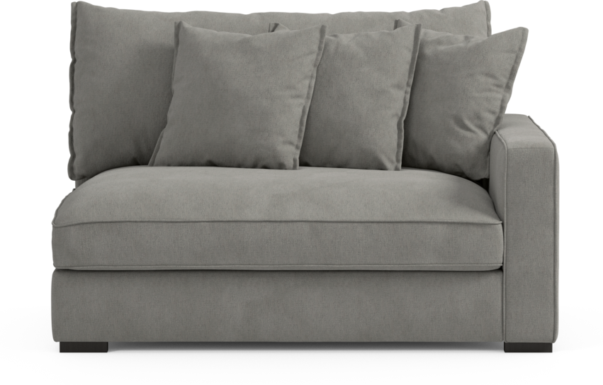 Rossi - 2-sits med armstöd höger - Grå