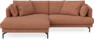 Harper - 4-sits med schäslong XL vänster - Orange