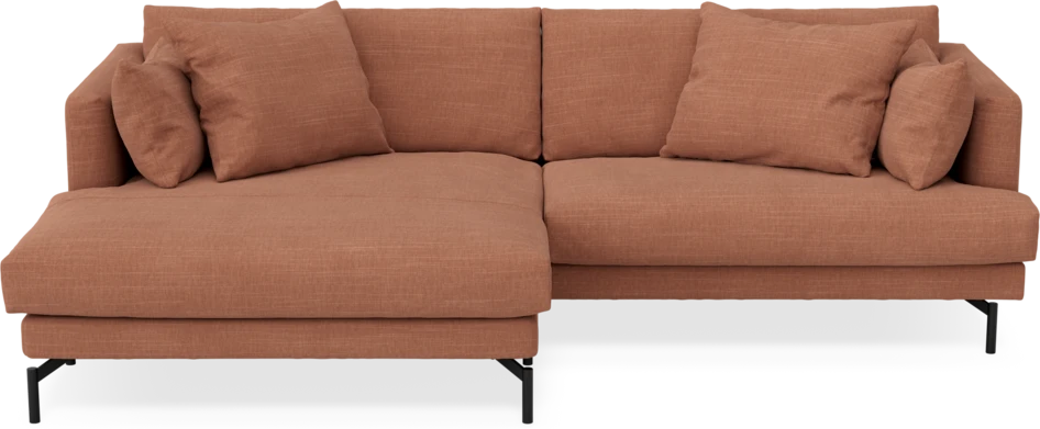 Harper - 4-sits med schäslong XL vänster - Orange