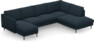 Madison Lux - 2-sits soffa med schäslong vänster och divan höger - Blå
