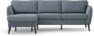 County - 3-sits soffa med flyttbar schäslong - Blå