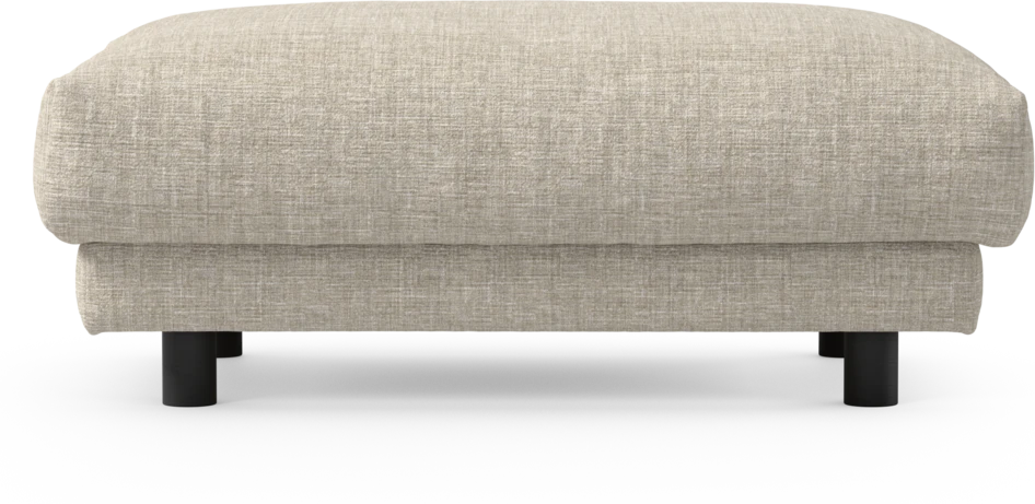 Cherrie - Fotpall 100, fast klädsel - Beige