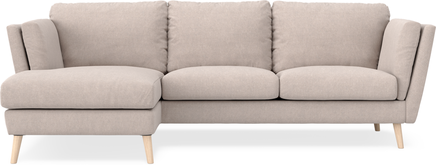 Madison Lux - 2-sits soffa med schäslong vänster - Beige