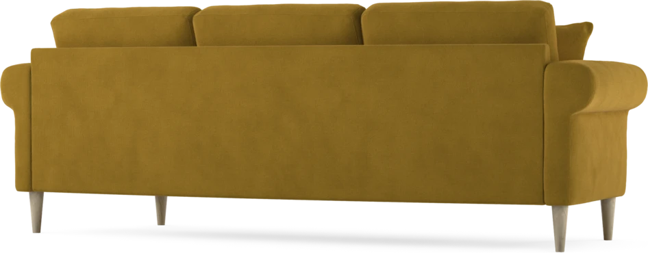 Eden - 3-sits soffa svängd - Gul