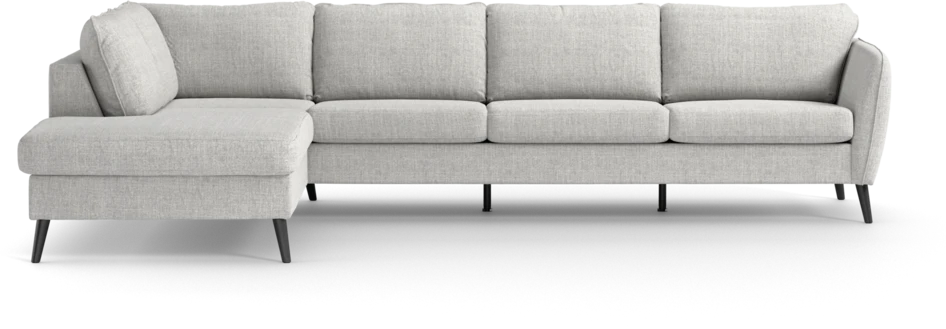 County - 3-sits soffa med divan vänster - Grå