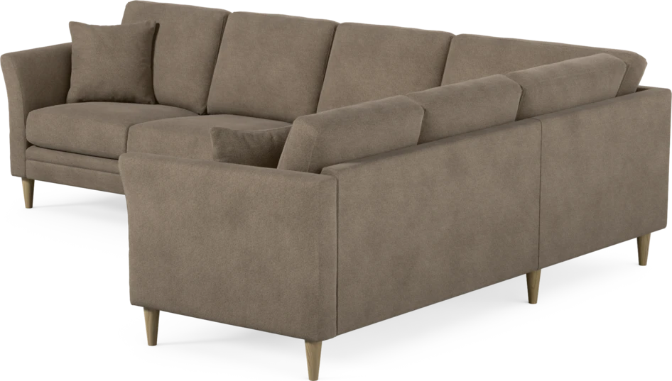 Eden - Hörnsoffa, 3+2-sits - Brun