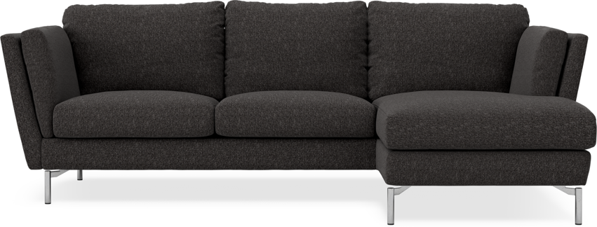 Madison Lux - 2-sits soffa med schäslong höger - Svart