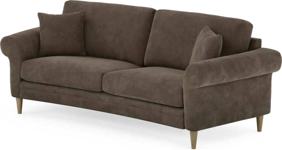 Eden - 2,5-sits soffa svängd - Brun