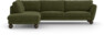 Madison - 3-sits soffa med divan vänster - Grön