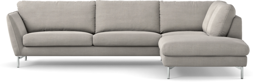 Madison Lux - 3-sits soffa med divan höger - Grå
