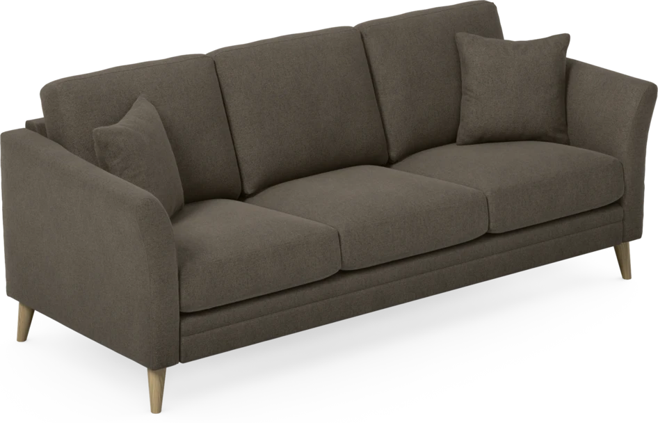 Eden - 3-sits soffa - Brun