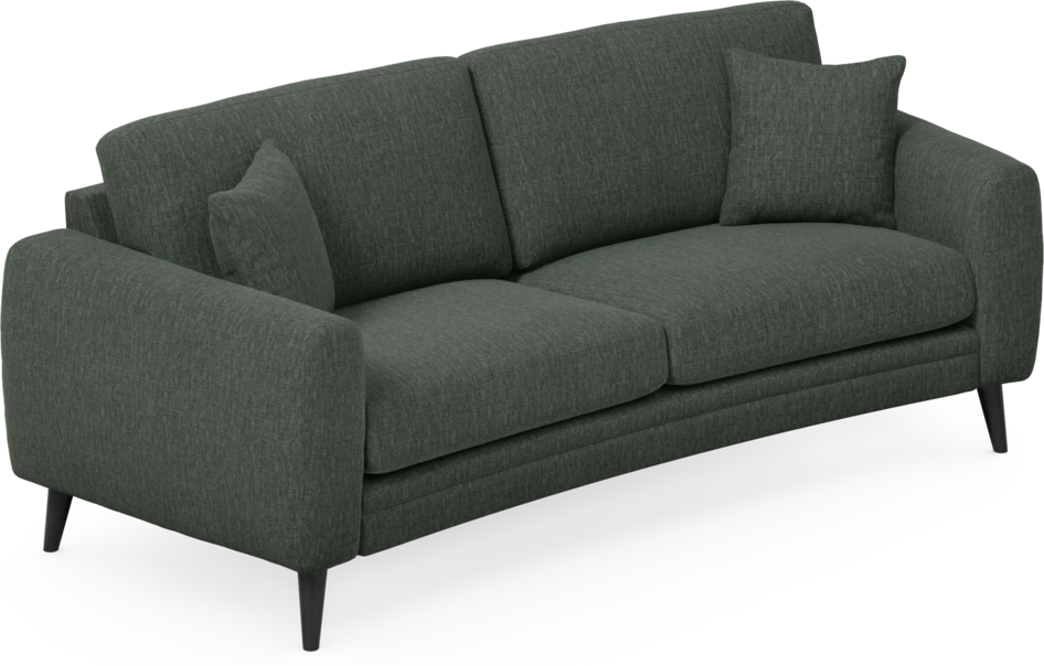 Eden - 2,5-sits soffa svängd - Grön
