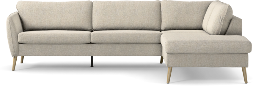 County - 2,5-sits soffa med divan höger - Beige