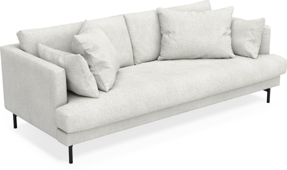 Harper - 3-sits soffa, hel dyna - Vit