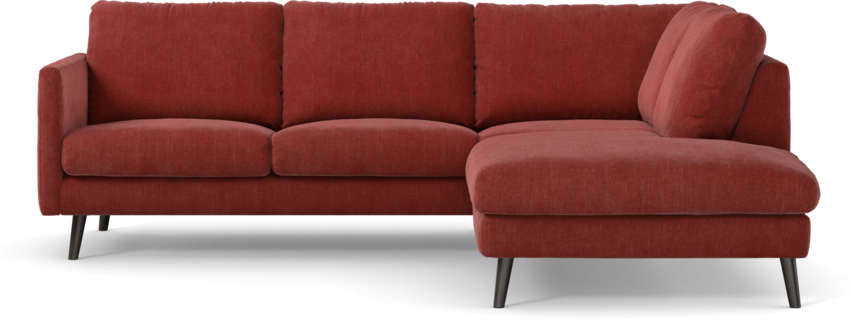 Madison Lux - 2-sits soffa med divan höger - Rosa