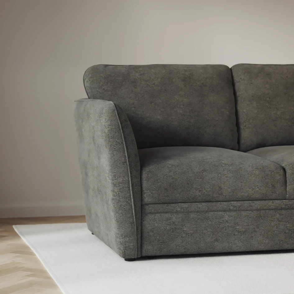 Öland - Bäddsoffa 3-sits, längsbäddad - Grå