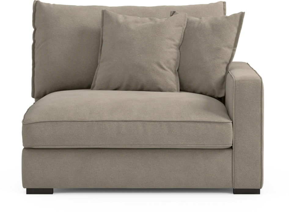 Rossi - 1,5-sits med armstöd höger - Beige