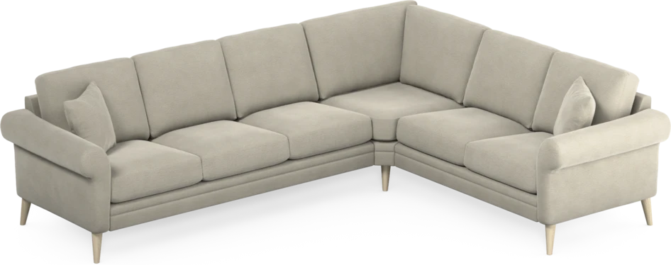 Eden - Hörnsoffa, 3+2-sits - Brun